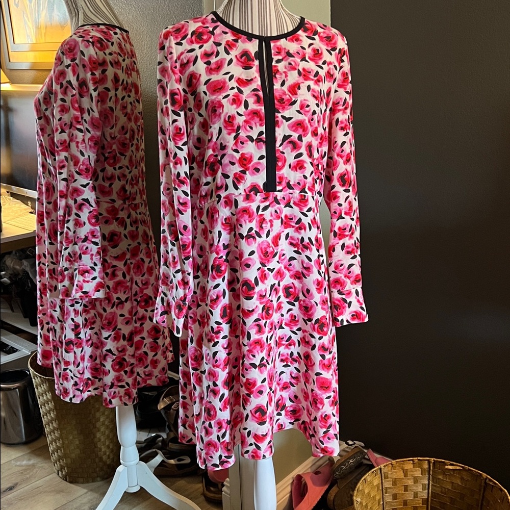 🛑 1 hour sale. Kate Spade, size 8, Pink Floral Dress